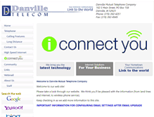 Tablet Screenshot of danvilletelco.net